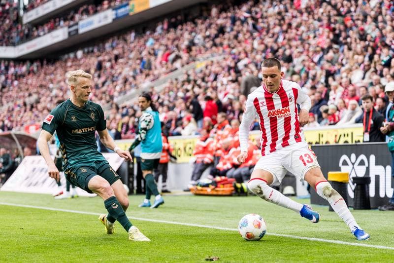 Football. Bundesliga. 1. FC Koeln - SV Werder Bremen. 12.04.2026