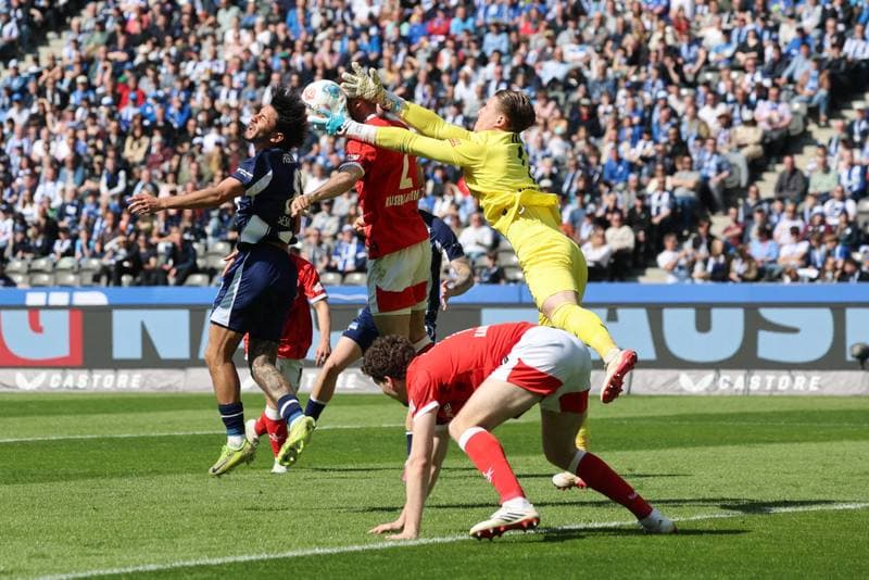 Football. 2. German Bundesliga. Hertha BSC - 1. FC Kaiserslautern. 11.04.2026