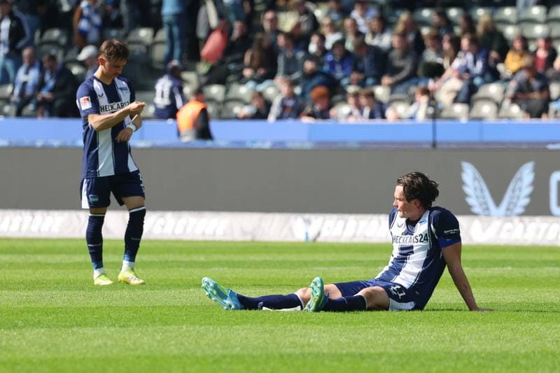 Football. 2. German Bundesliga. Hertha BSC - 1. FC Kaiserslautern. 11.04.2026