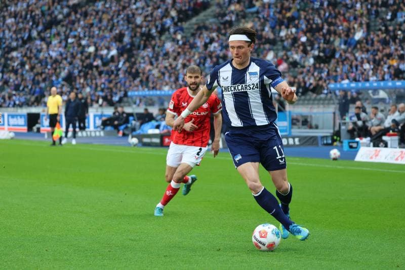 Football. 2. German Bundesliga. Hertha BSC - 1. FC Kaiserslautern. 11.04.2026