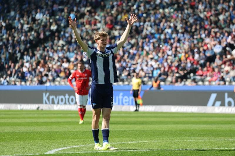 Football. 2. German Bundesliga. Hertha BSC - 1. FC Kaiserslautern. 11.04.2026
