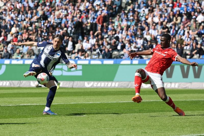 Football. 2. German Bundesliga. Hertha BSC - 1. FC Kaiserslautern. 11.04.2026