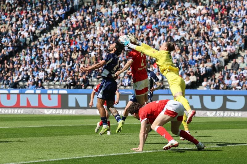 Football. 2. German Bundesliga. Hertha BSC - 1. FC Kaiserslautern. 11.04.2026