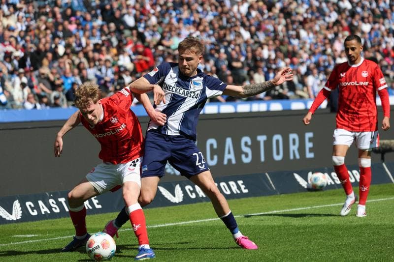 Football. 2. German Bundesliga. Hertha BSC - 1. FC Kaiserslautern. 11.04.2026
