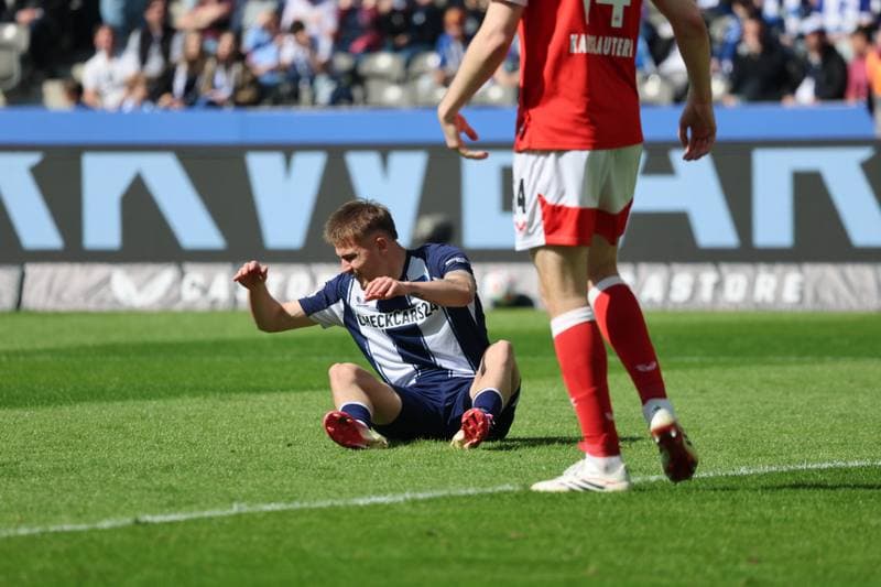 Football. 2. German Bundesliga. Hertha BSC - 1. FC Kaiserslautern. 11.04.2026