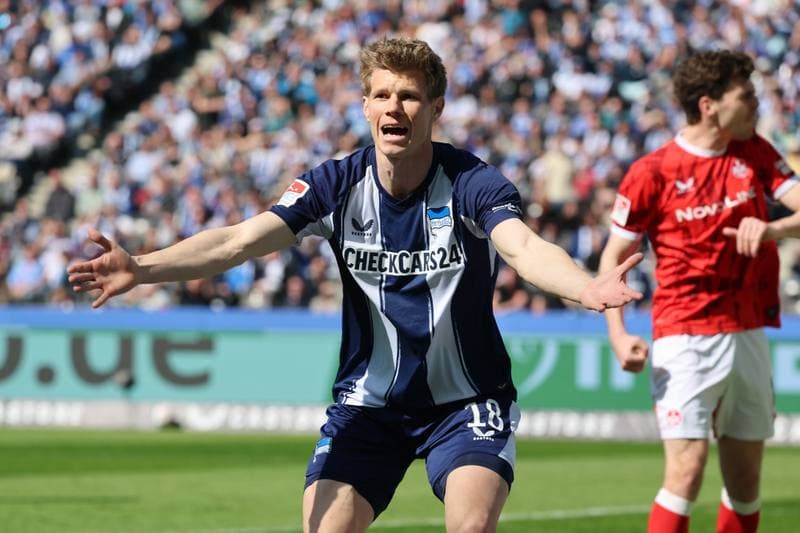 Football. 2. German Bundesliga. Hertha BSC - 1. FC Kaiserslautern. 11.04.2026