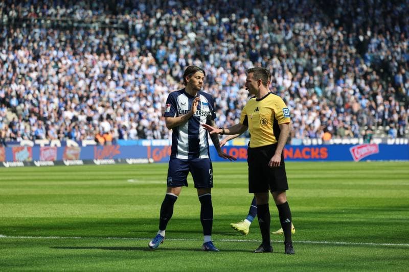 Football. 2. German Bundesliga. Hertha BSC - 1. FC Kaiserslautern. 11.04.2026
