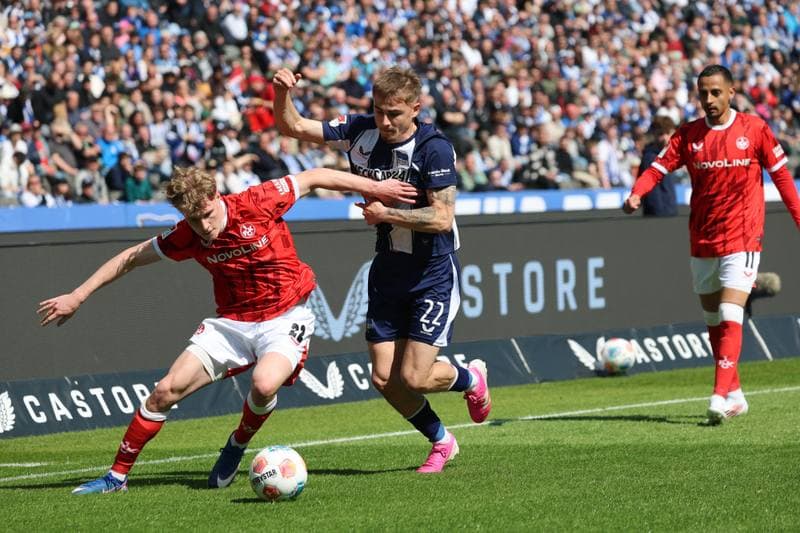 Football. 2. German Bundesliga. Hertha BSC - 1. FC Kaiserslautern. 11.04.2026
