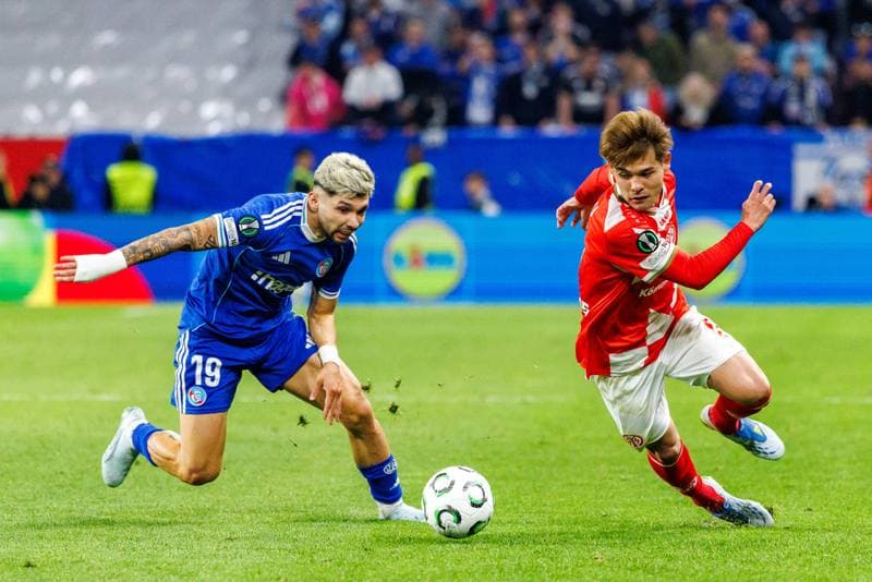 Football. UEFA Conference League. 1. FSV Mainz 05 - Racing Club de Strasbourg Alsace. 09.04.2026
