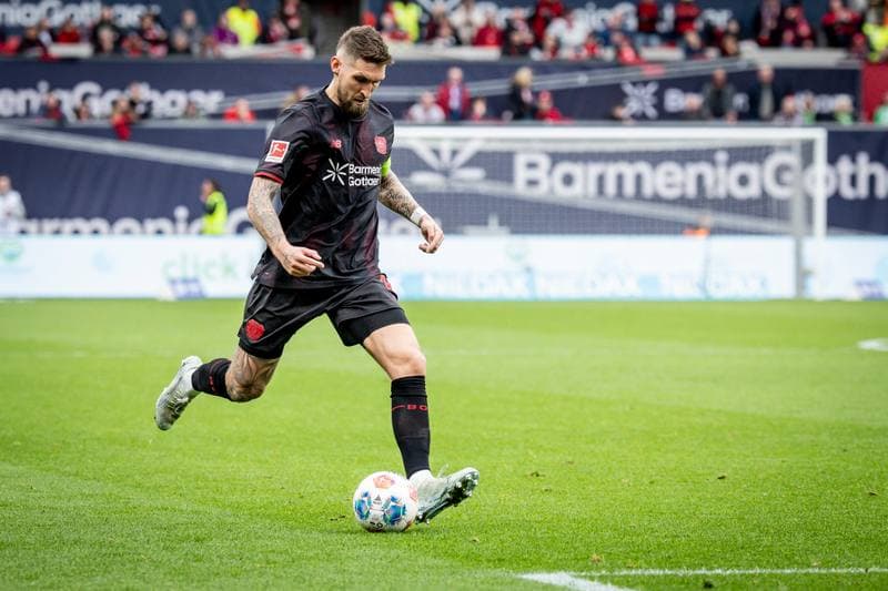 Football. German Bundesliga. Bayer 04 Leverkusen - VfL Wolfsburg. 04.04.2026