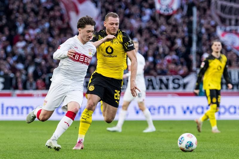 Football. 1. Bundesliga. VfB Stuttgart - Borussia Dortmund. 04.04.2026