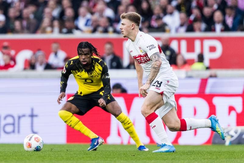 Football. 1. Bundesliga. VfB Stuttgart - Borussia Dortmund. 04.04.2026