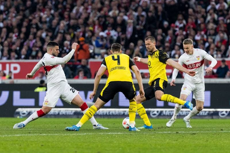 Football. 1. Bundesliga. VfB Stuttgart - Borussia Dortmund. 04.04.2026