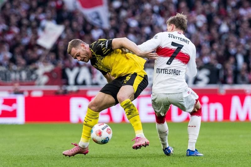 Football. 1. Bundesliga. VfB Stuttgart - Borussia Dortmund. 04.04.2026