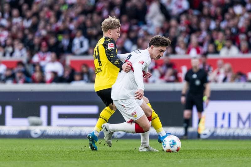 Football. 1. Bundesliga. VfB Stuttgart - Borussia Dortmund. 04.04.2026