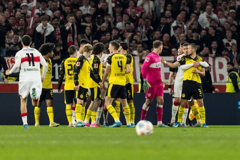 Football. 1. Bundesliga. VfB Stuttgart - Borussia Dortmund. 04.04.2026