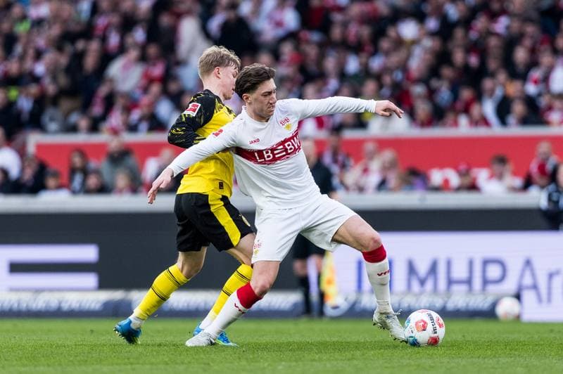 Football. 1. Bundesliga. VfB Stuttgart - Borussia Dortmund. 04.04.2026