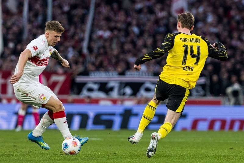Football. 1. Bundesliga. VfB Stuttgart - Borussia Dortmund. 04.04.2026