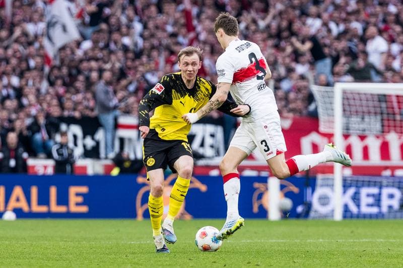 Football. 1. Bundesliga. VfB Stuttgart - Borussia Dortmund. 04.04.2026