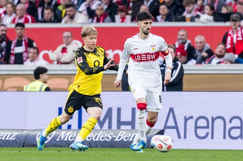 Football. 1. Bundesliga. VfB Stuttgart - Borussia Dortmund. 04.04.2026