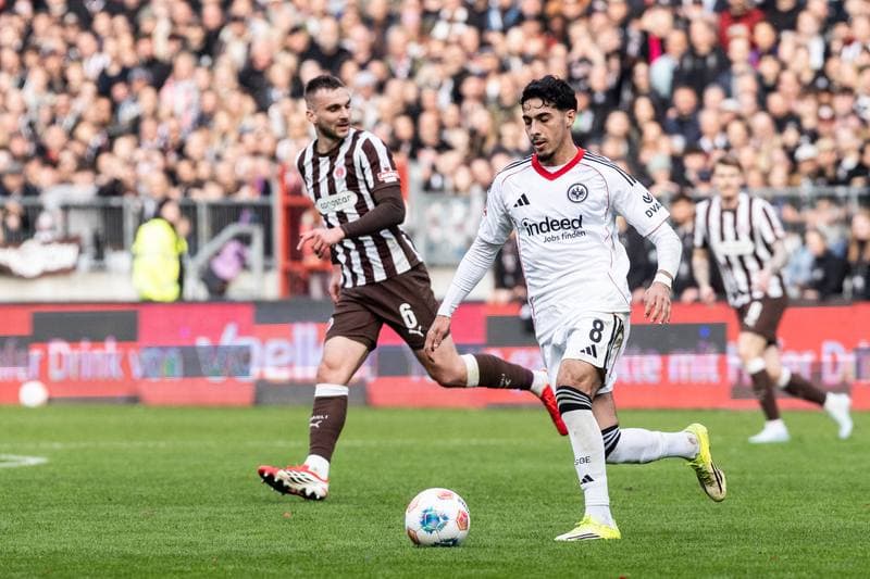 Football. Bundesliga. FC St. Pauli - Eintracht Frankfurt. 08.03.2026