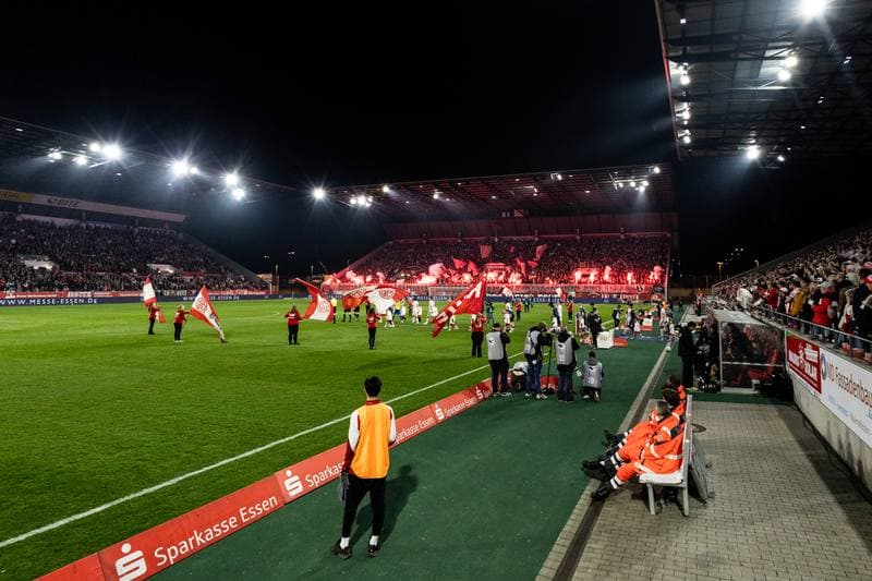 Football. 3.Liga. Rot-Weiss Essen - SV Waldhof Mannheim. 04.03.2026