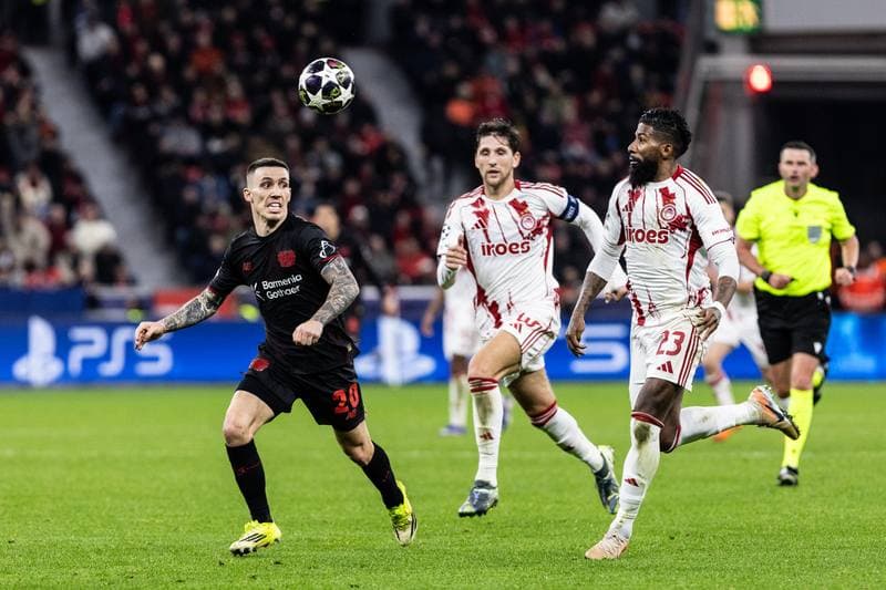 Football. UEFA Champions League. Bayer 04 Leverkusen - Olympiacos FC. 24.02.2026