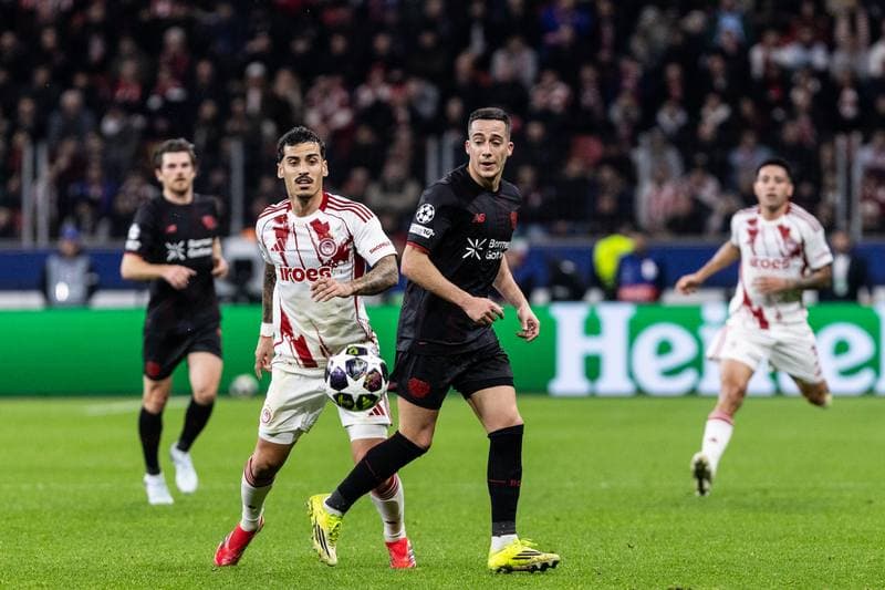 Football. UEFA Champions League. Bayer 04 Leverkusen - Olympiacos FC. 24.02.2026