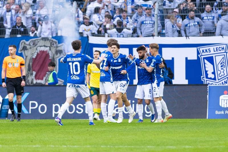 Football. PKO BP Ekstraklasa. Lech Poznan - GKS Katowice. 12.04.2026