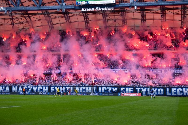 Football. PKO BP Ekstraklasa. Lech Poznan - GKS Katowice. 12.04.2026