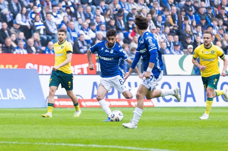 Football. PKO BP Ekstraklasa. Lech Poznan - GKS Katowice. 12.04.2026