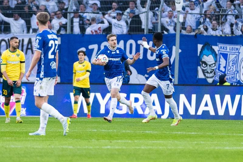 Football. PKO BP Ekstraklasa. Lech Poznan - GKS Katowice. 12.04.2026