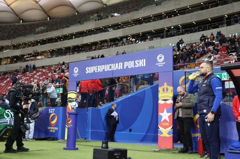 Football. Polish Supercup. Jagiellonia Bialystok - Wisla Krakow. 02.04.2025
