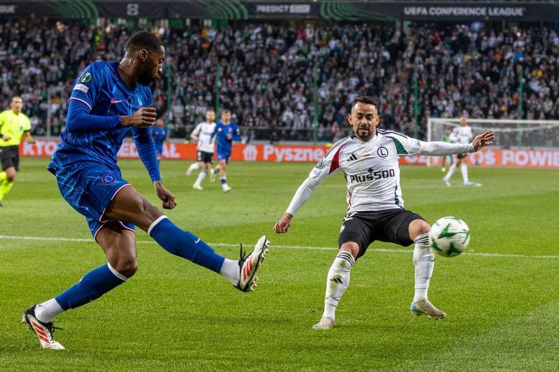 Football. Europa Conference League. Legia Warsaw - Chelsea. 10.04.2025