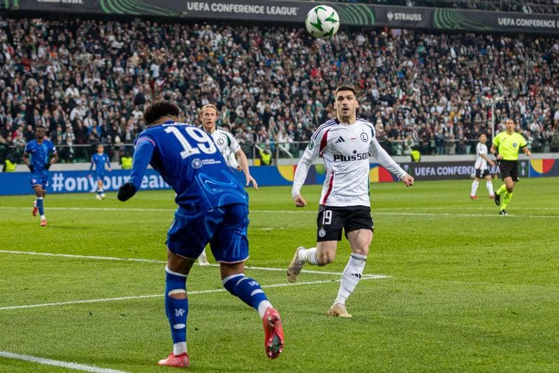 Football. Europa Conference League. Legia Warsaw - Chelsea. 10.04.2025