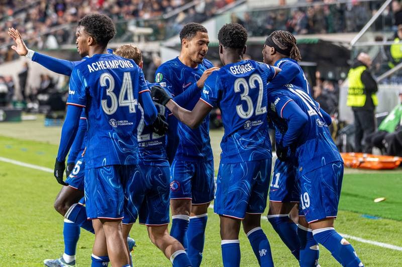 Football. Europa Conference League. Legia Warsaw - Chelsea. 10.04.2025