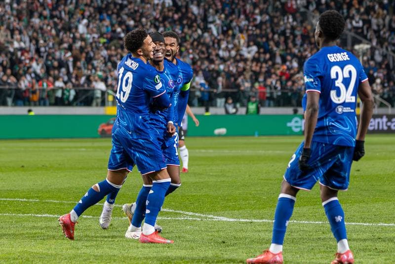 Football. Europa Conference League. Legia Warsaw - Chelsea. 10.04.2025