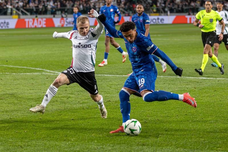 Football. Europa Conference League. Legia Warsaw - Chelsea. 10.04.2025