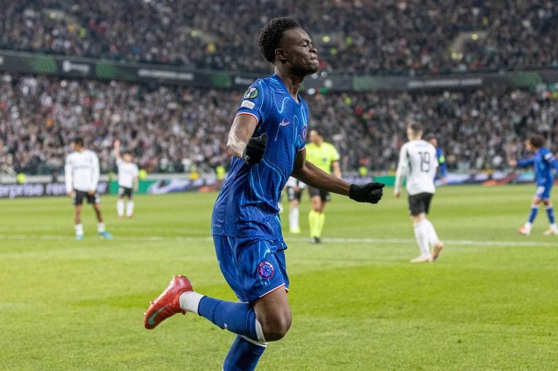 Football. Europa Conference League. Legia Warsaw - Chelsea. 10.04.2025