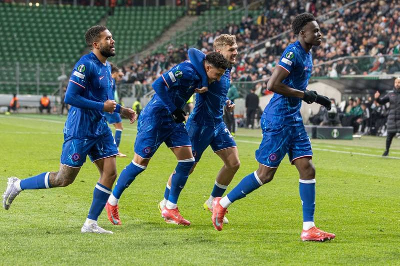 Football. Europa Conference League. Legia Warsaw - Chelsea. 10.04.2025