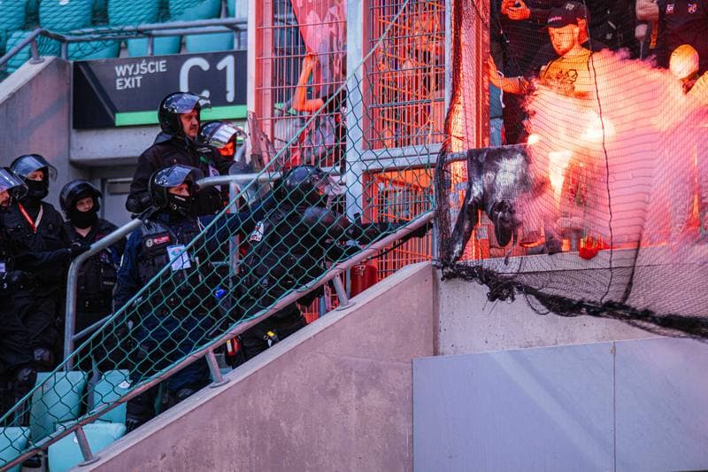 Football. PKO BP Ekstraklasa. Slask Wroclaw - Zaglebie Lubin. 03.05.2025