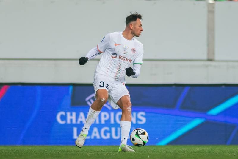 Football. PKO BP Ekstraklasa. Zaglebie Lubin - Lechia Gdansk. 17.02.2025