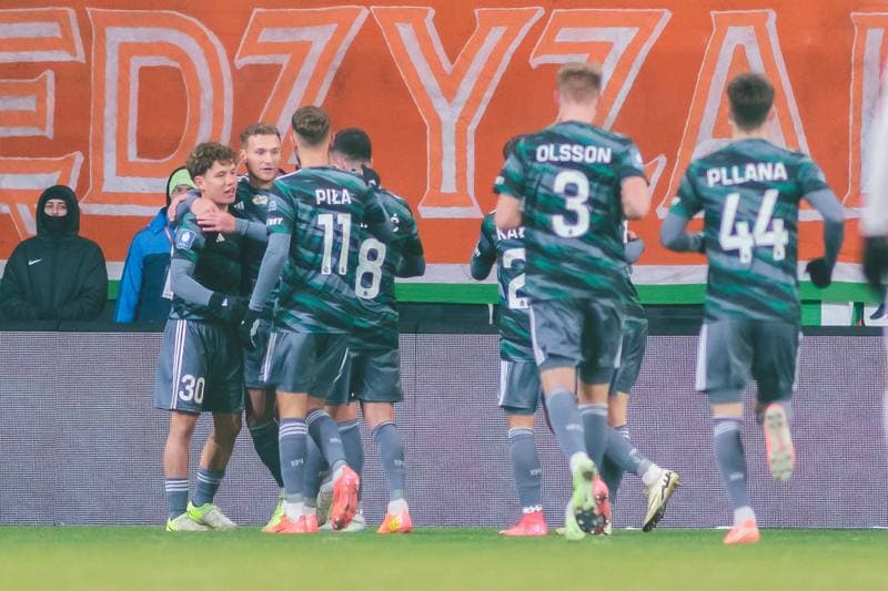 Football. PKO BP Ekstraklasa. Zaglebie Lubin - Lechia Gdansk. 17.02.2025