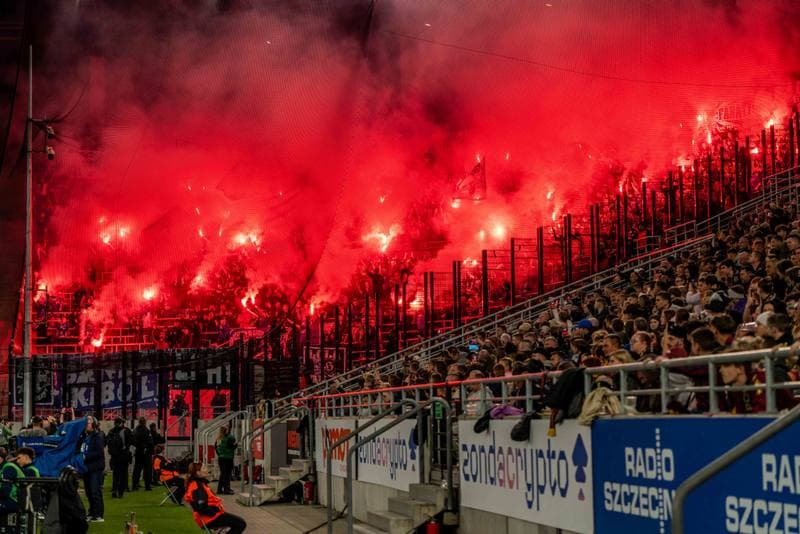 Football. PKO BP Ekstraklasa. Pogon Szczecin - Lech Poznan. 18.04.2026