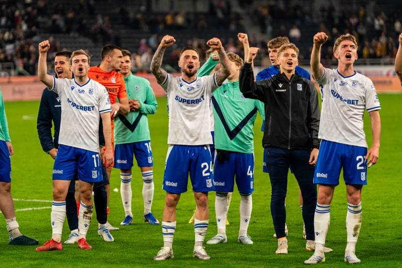 Football. PKO BP Ekstraklasa. Pogon Szczecin - Lech Poznan. 18.04.2026