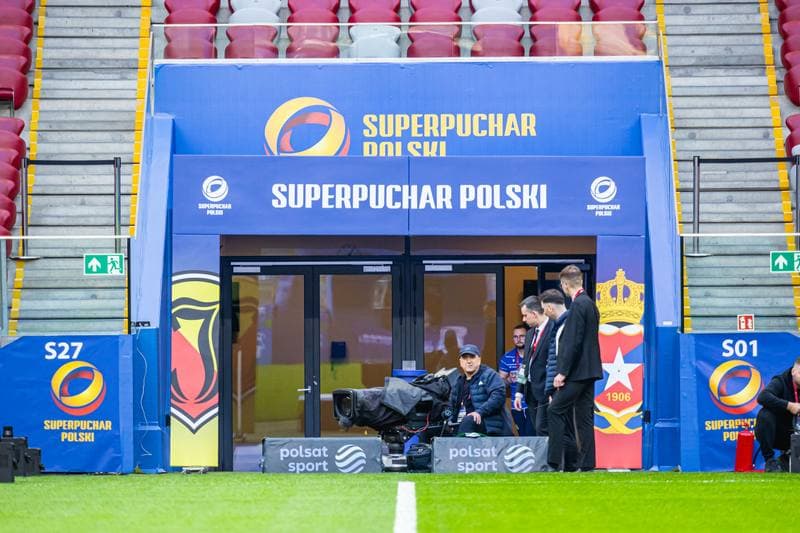 Football. Polish Supercup. Jagiellonia Bialystok - Wisla Krakow. 02.04.2025
