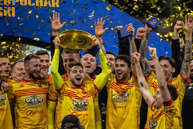 Football. Polish Supercup. Jagiellonia Bialystok - Wisla Krakow. 02.04.2025