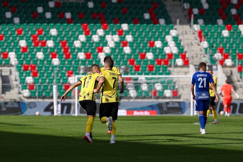 Football. Betclic 1 Liga. Wieczysta Krakow - Ruch Chorzow. 28.09.2025
