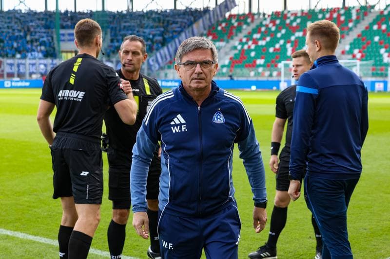 Football. Betclic 1 Liga. Wieczysta Krakow - Ruch Chorzow. 28.09.2025