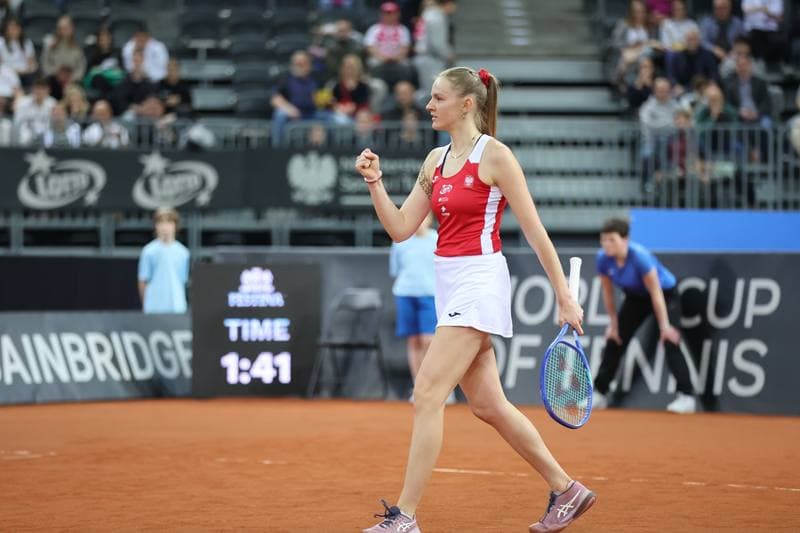 Tennis. Billie Jean King Cup. Martyna Kubka - Lesia Tsurenko. 11.04.2026